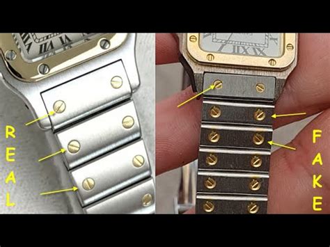 how to spot a fake cartier santos watch|cartier santos watch.